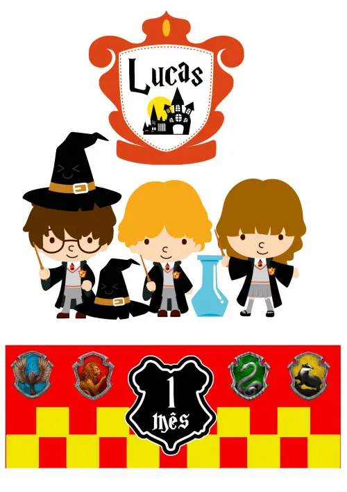 Arquivo de corte topo de bolo harry Potter