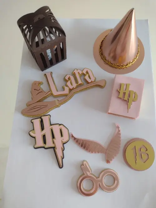 Arquivo de corte topo de bolo harry Potter