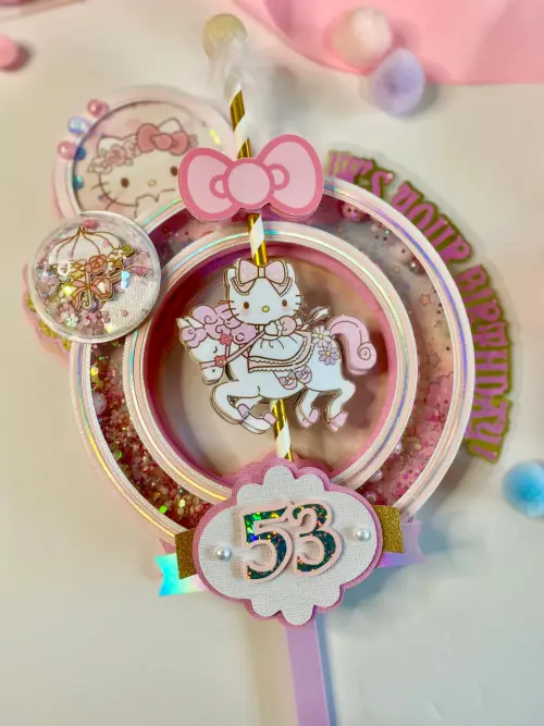 Arquivo de corte topo de bolo Hello Kitty