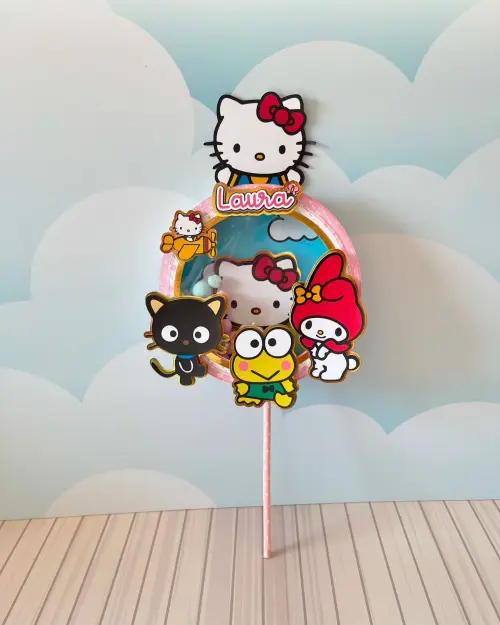 Arquivo de corte topo de bolo Hello Kitty