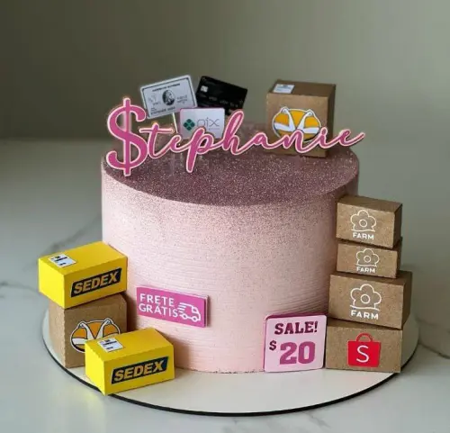 Arquivo de corte topo de bolo Shopee