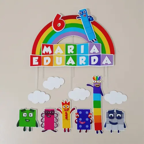 Arquivo de corte Topo de bolo Number Blocks