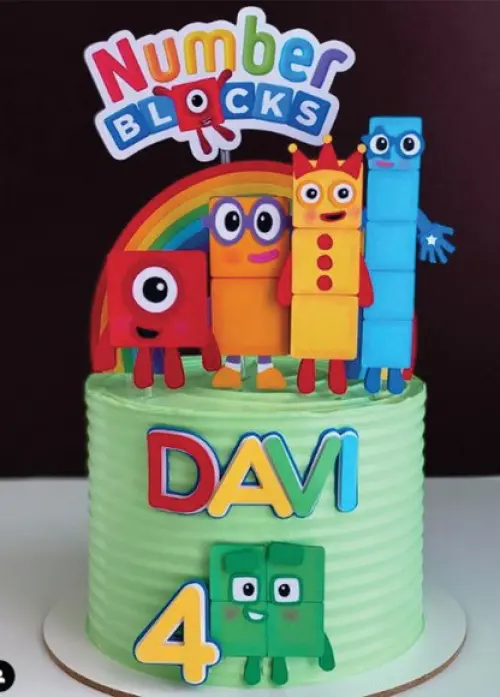 Arquivo de corte Topo de bolo Number Blocks