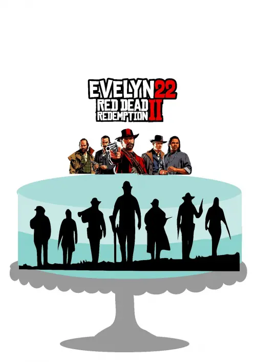 Arquivo de corte topo de bolo Red Dead
