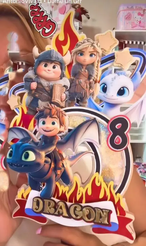 Arquivo de corte topo de bolo Como treinar seu dragão