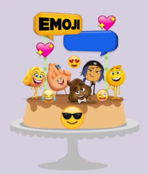 Arquivo de corte topo de bolo Emoji