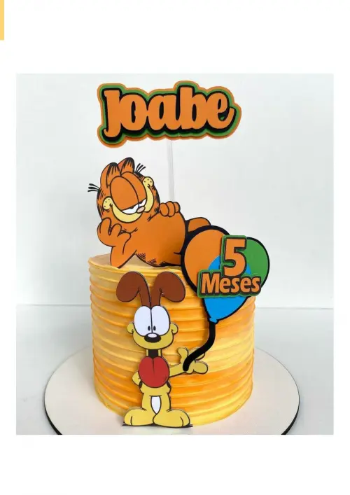 Arquivo de corte topo de bolo Garfield