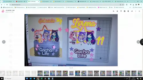 Arquivo de corte Topo de Bolo de Bolo Gacha Life