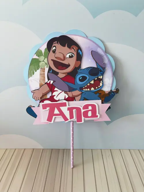 Arquivo de corte topo de bolo Stitch