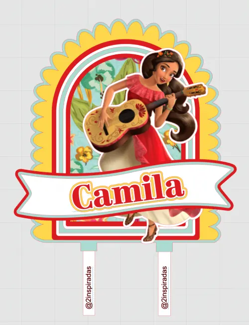 Arquivo de corte topo de bolo Elena Of Avalor