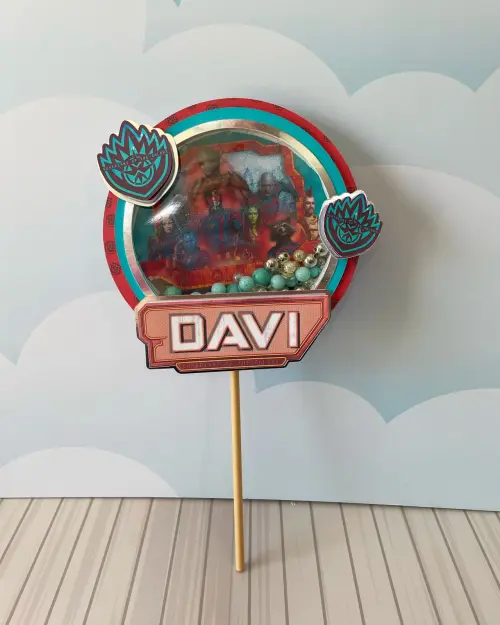 Arquivo de corte topo de bolo Guardiao das Galaxias