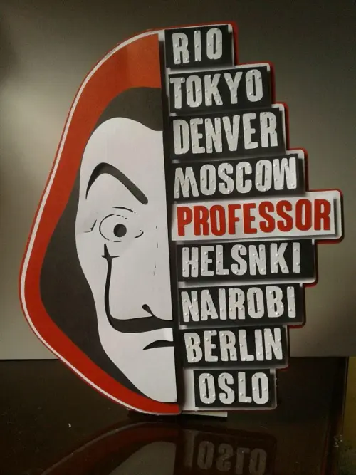 Arquivo de corte topo de bolo La casa de papel