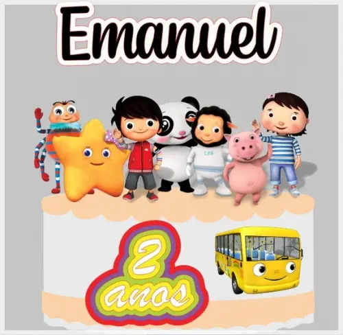 Arquivo de corte topo de bolo Little Baby