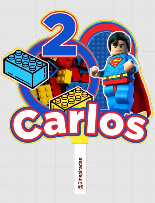 Arquivo de corte topo de bolo lego