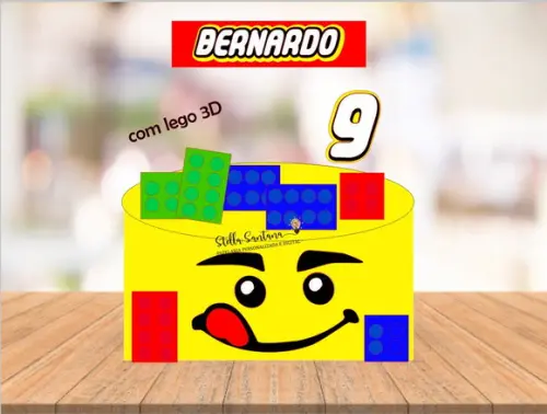 Arquivo de corte topo de bolo lego