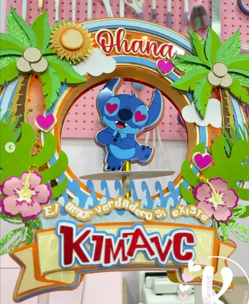 Arquivo de corte topo de bolo Stitch