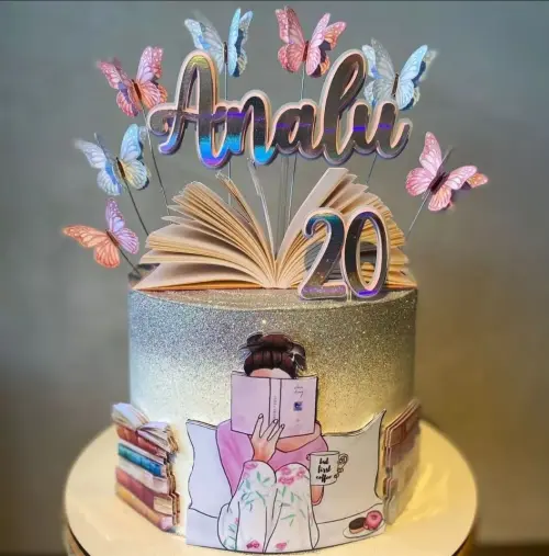 Arquivo de corte topo de bolo Livros