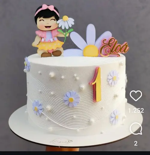 Arquivo de corte topo de bolo Margarida