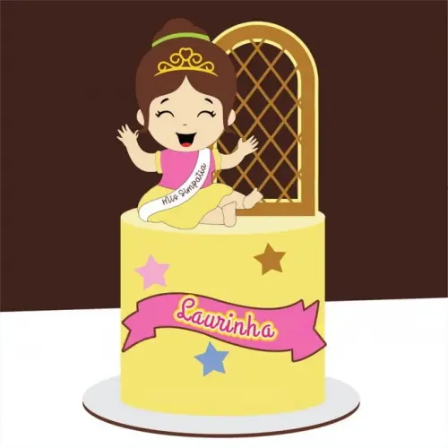 Arquivo de corte  Topo de Bolo Miss