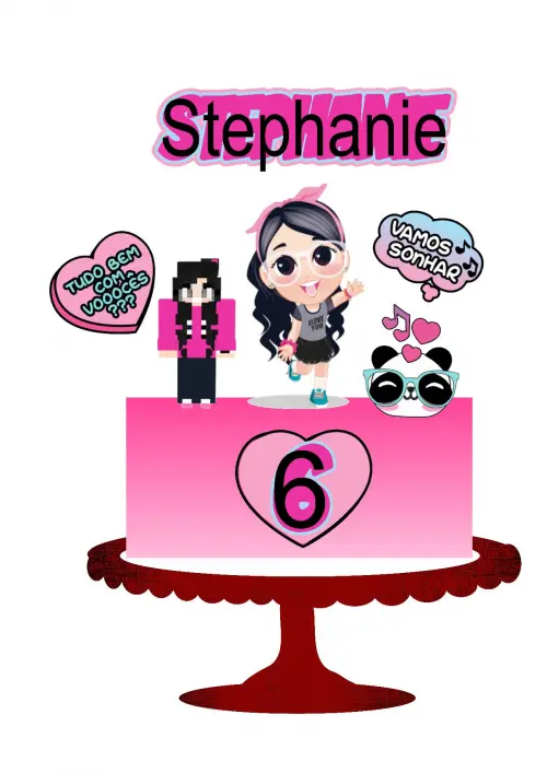 Arquivo de corte topo de bolo Luluca