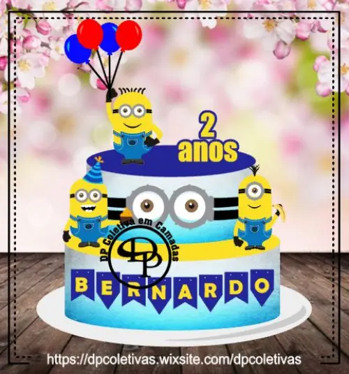 Arquivo de corte topo de bolo Minions