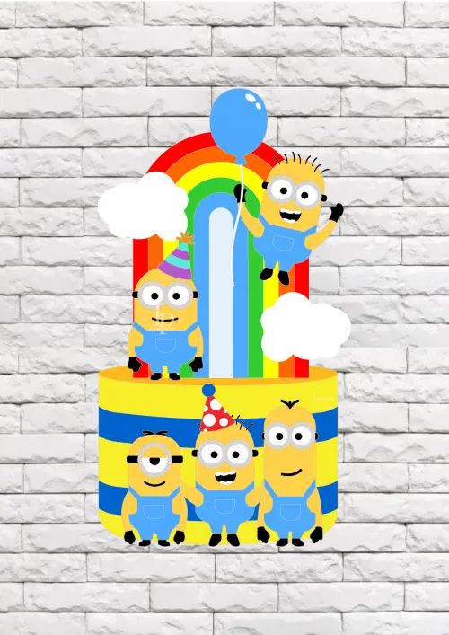 Arquivo de corte topo de bolo Minions