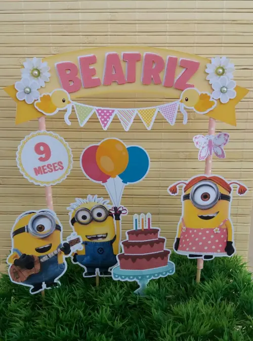 Arquivo de corte topo de bolo Minions