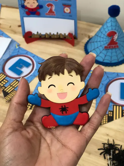 Arquivo de corte Topo de bolo Homem Aranha