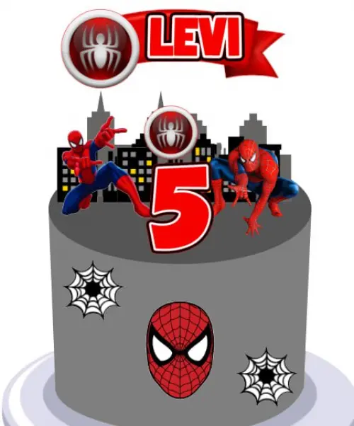 Arquivo de corte Topo de bolo Homem Aranha