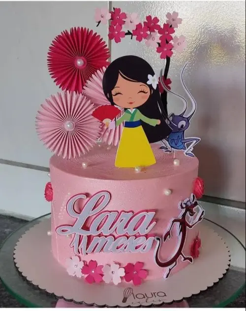 Arquivo de corte topo de bolo Mulan