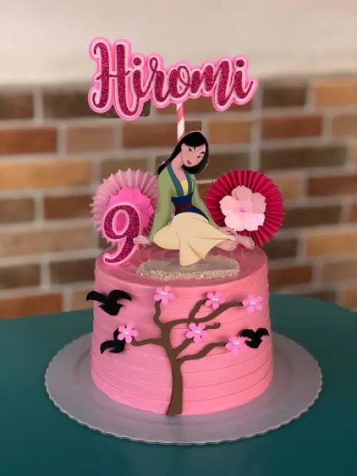 Arquivo de corte topo de bolo Mulan