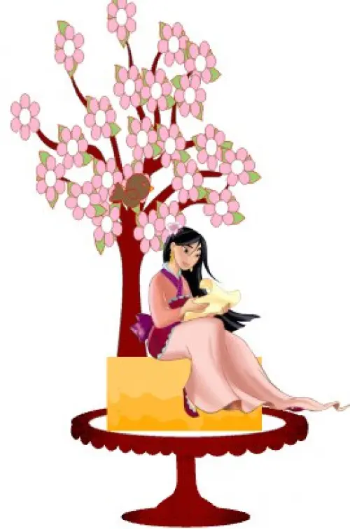 Arquivo de corte topo de bolo Mulan