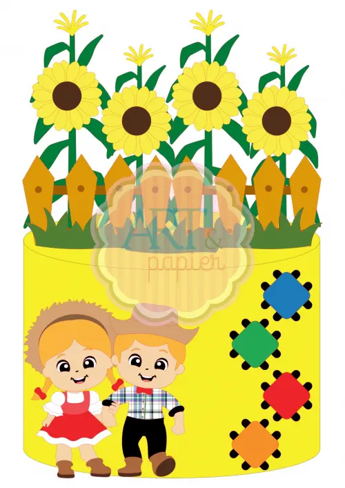 Arquivo de corte topo de bolo Girassol