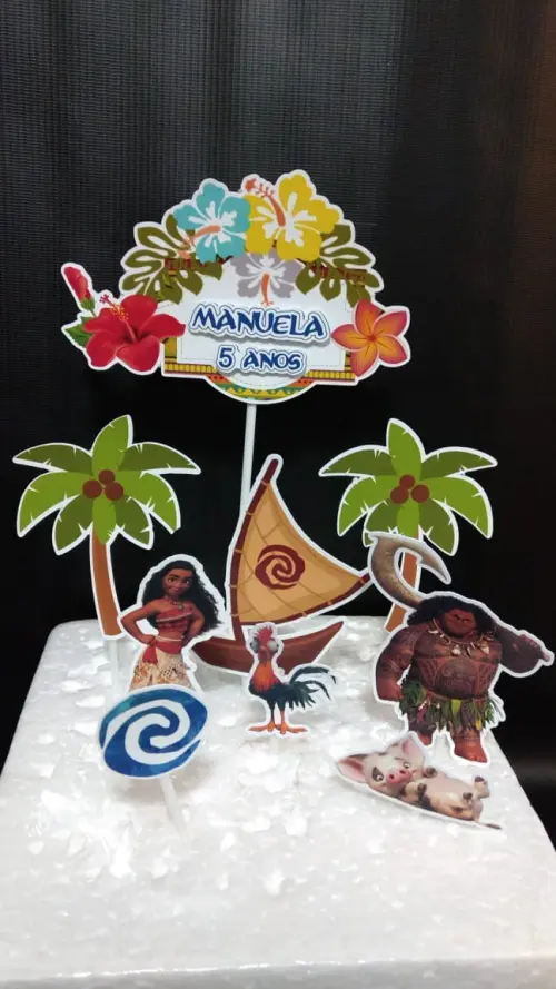 Arquivo de corte topo de bolo Moana
