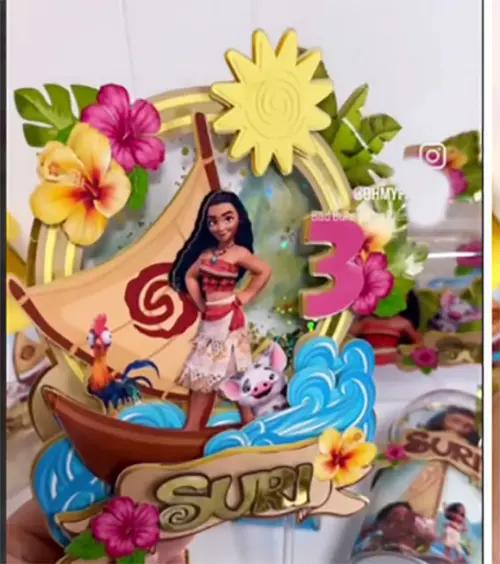 Arquivo de corte topo de bolo Moana