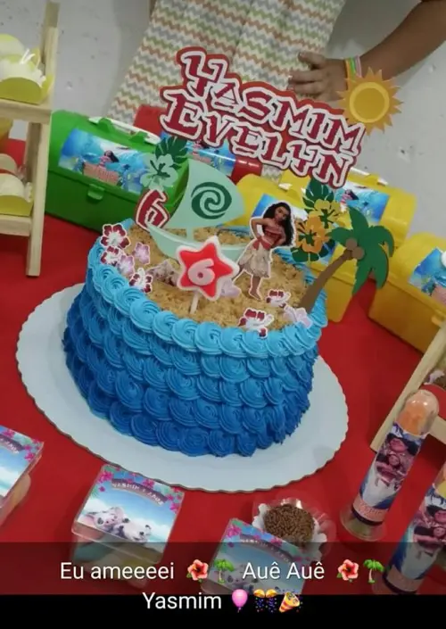 Arquivo de corte topo de bolo Moana