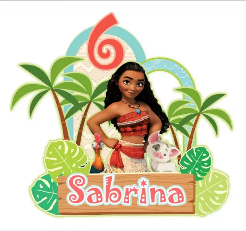 Arquivo de corte topo de bolo Moana