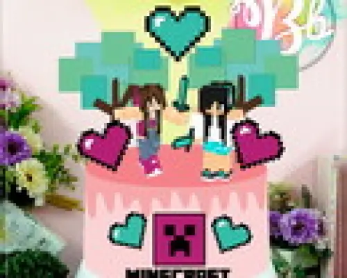 Arquivo de Corte Topo de Bolo Minecraft