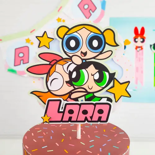 Arquivo de corte topo de bolo Meninas super Poderosas