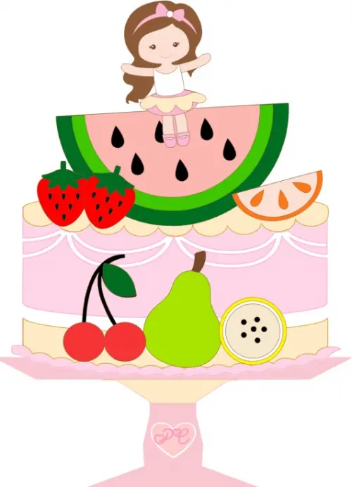 Arquivo de corte topo de bolo Melância