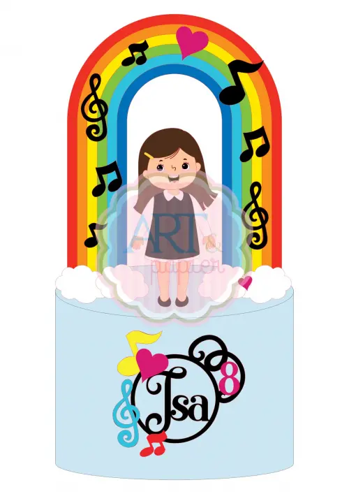 Arquivo de corte Topo de bolo Música