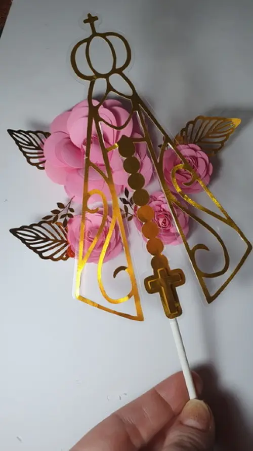 Arquivo de corte topo de bolo Nossa Senhora Aparecida