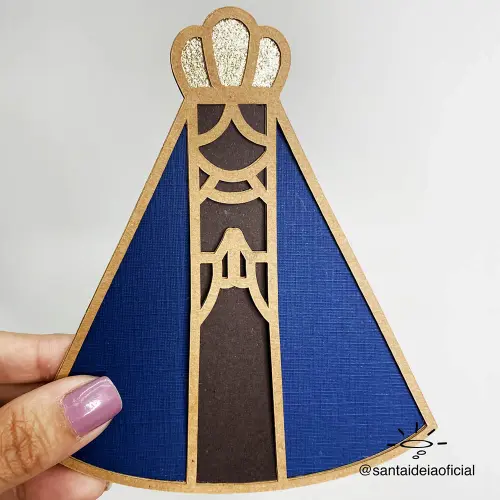 Arquivo de corte topo de bolo Nossa Senhora Aparecida