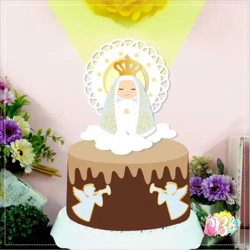 Arquivo de corte topo de bolo Nossa Senhora Aparecida