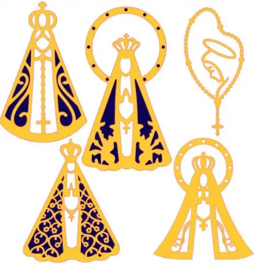 Arquivo de corte topo de bolo Nossa Senhora Aparecida