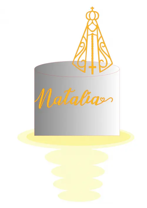 Arquivo de corte topo de bolo Nossa Senhora Aparecida