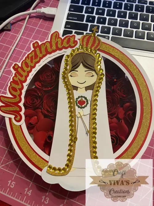 Arquivo de corte topo de bolo Nossa Senhora Aparecida