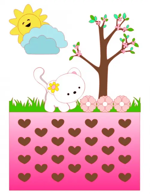 Arquivo de corte topo de bolo gatinho