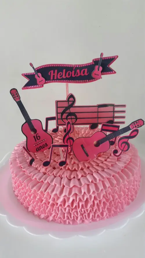 Arquivo de corte topo de bolo Rock