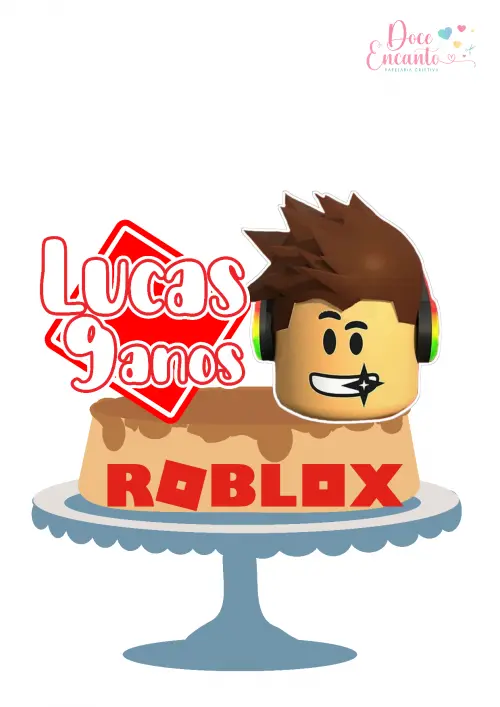 Arquivo de corte topo de bolo Roblox